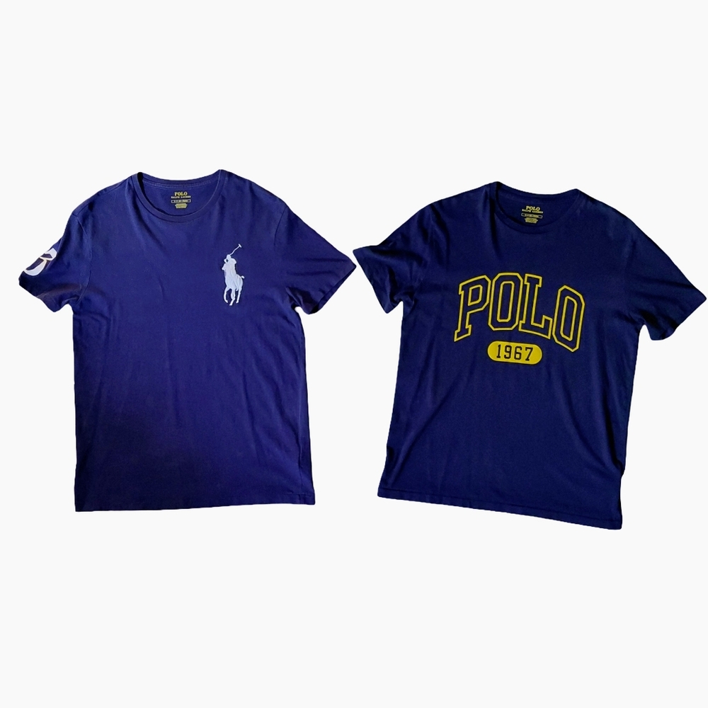 Lot of Two Polo Ralph Lauren Tee Shirts Size Small